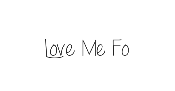 Love Me Forever font thumbnail