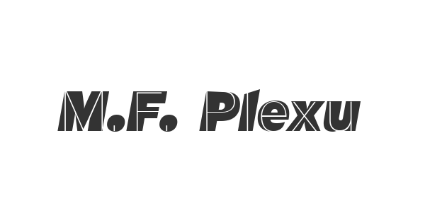 M.F. Plexus font thumbnail