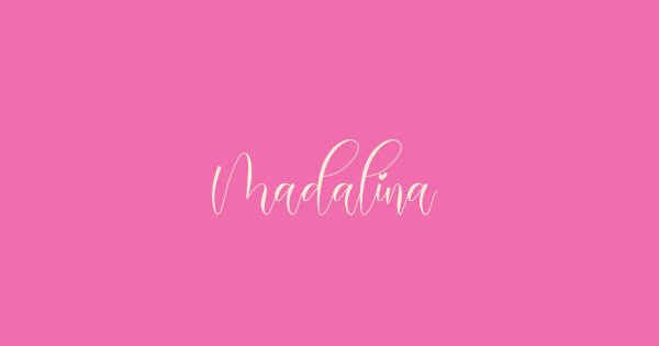Madalina font thumbnail
