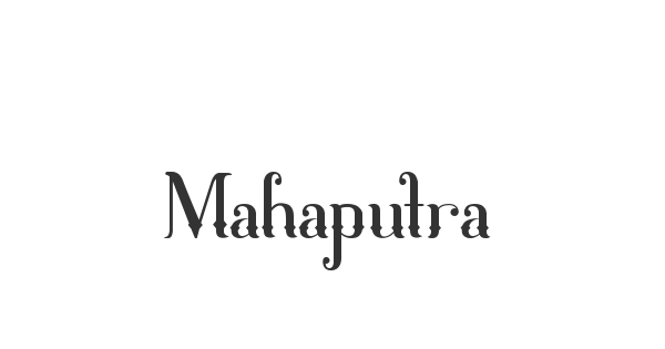 Mahaputra font thumbnail