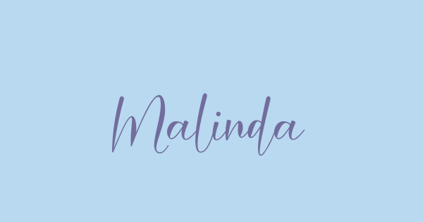 Malinda font thumbnail
