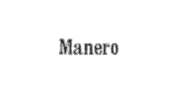 Manero font thumbnail