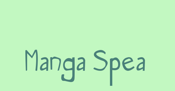 Manga Speak font thumbnail