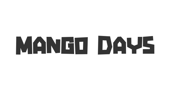 Mango Days font thumbnail