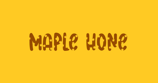 maple honey font thumbnail