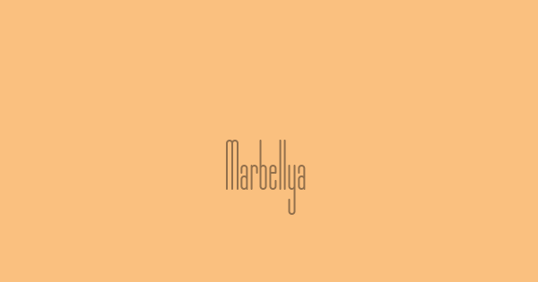 Marbellya font thumbnail