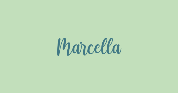 Marcella font thumbnail