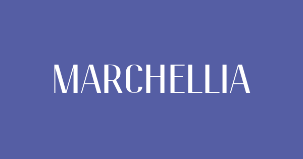 Marchellia font thumbnail