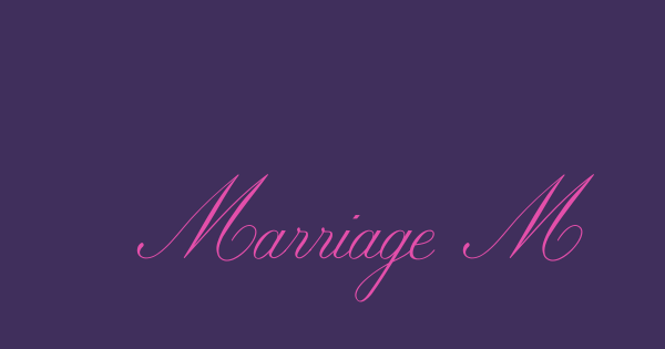 Marriage Moment font thumbnail