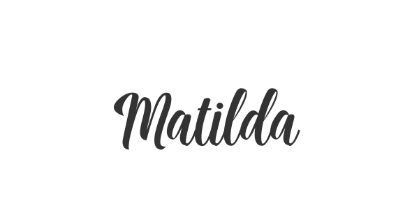 Matilda font thumbnail