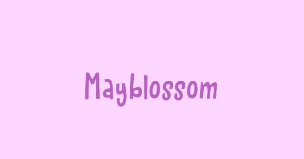 Mayblossom font thumbnail