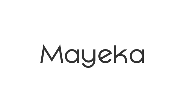 Mayeka font thumbnail