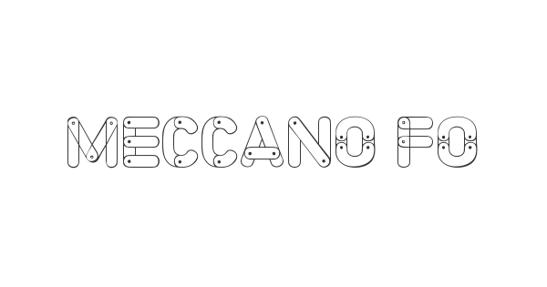 Meccano Font font thumbnail