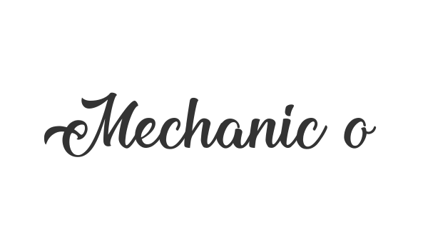Mechanic of the Heart font thumbnail