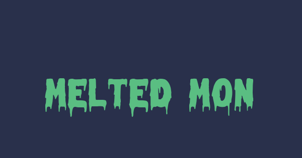 Melted Monster font thumbnail