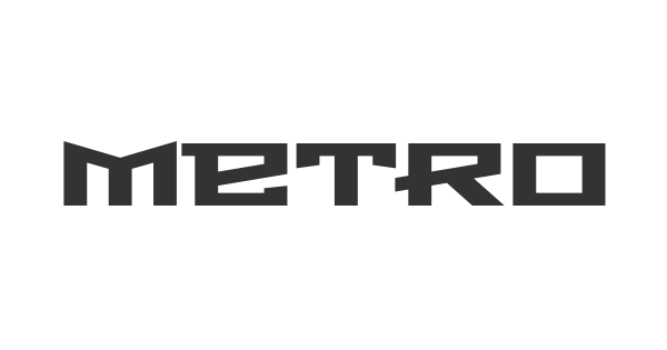 Metro font thumbnail