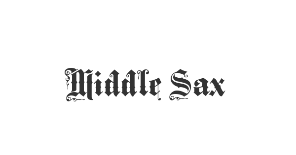 Middle Saxony Text font thumbnail