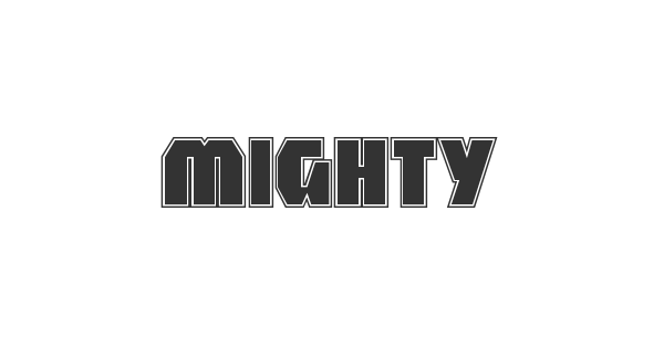 Mighty font thumbnail