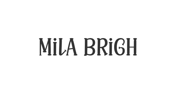 Mila Bright font thumbnail