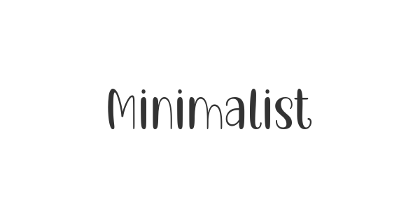Minimalist Working Space font thumbnail