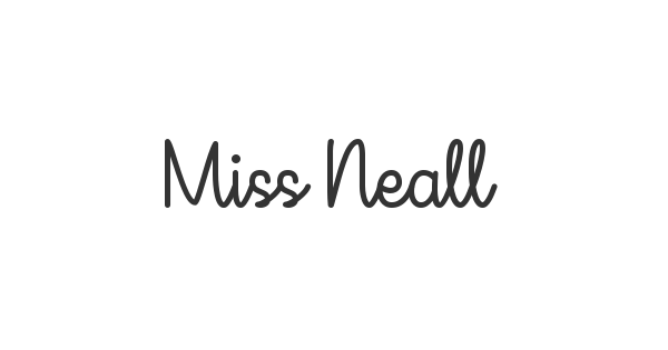 Miss Neally font thumbnail