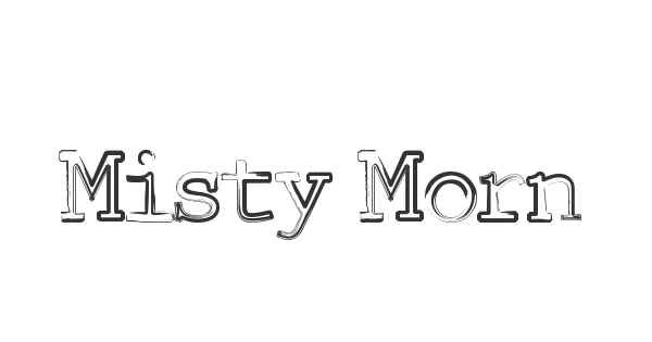 Misty Morning font thumbnail
