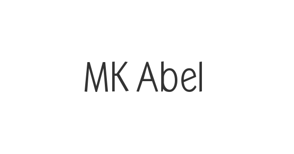 MK Abel font thumbnail