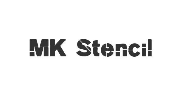 MK Stencil Sans Black font thumbnail
