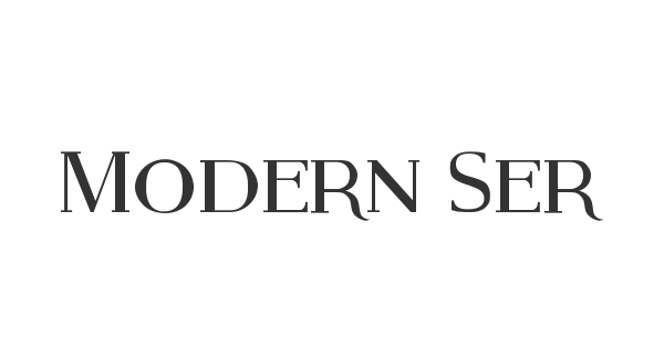 Modern Serif font thumbnail