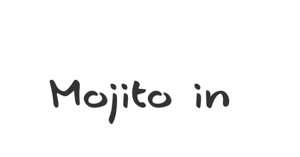 Mojito in June font thumbnail
