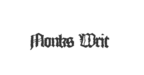 Monks Writing font thumbnail
