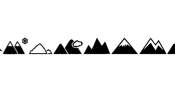 Mountain font thumbnail