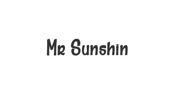 Mr Sunshine font thumbnail