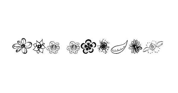 MTF Flower Doodles font thumbnail