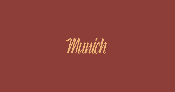Munich font thumbnail