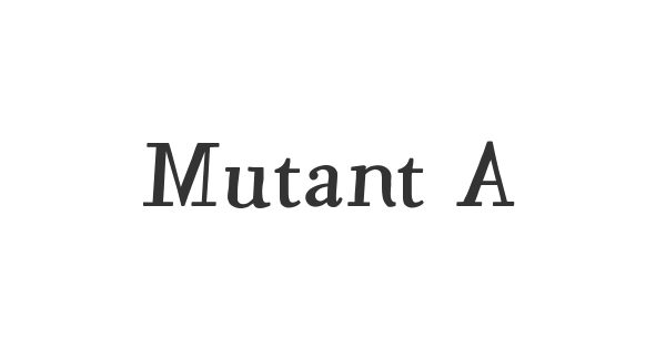 Mutant A font thumbnail