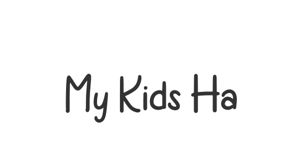 My Kids Handwritten font thumbnail