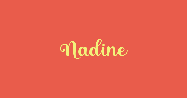 Nadine font thumbnail