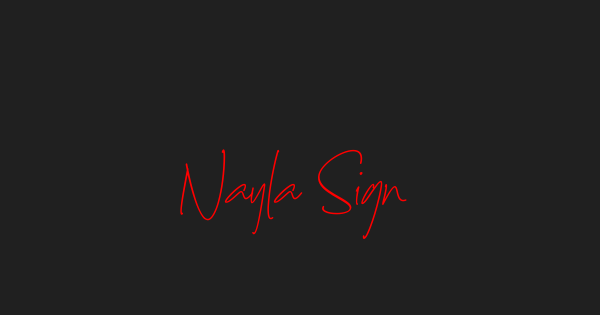 Nayla Signattures font thumbnail
