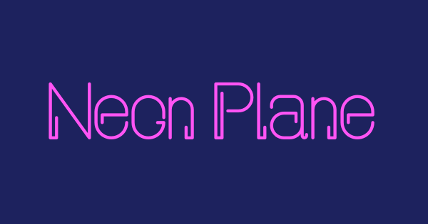 Neon Planet Display font thumbnail