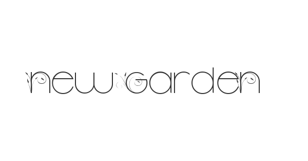 New Garden font thumbnail