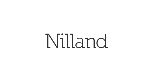 Nilland font thumbnail