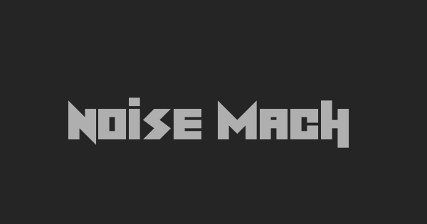 Noise Machine font thumbnail