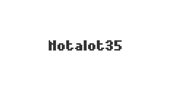 Notalot35 font thumbnail