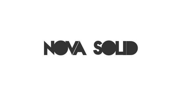 Nova Solid font thumbnail
