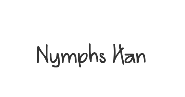 Nymphs Handwriting font thumbnail