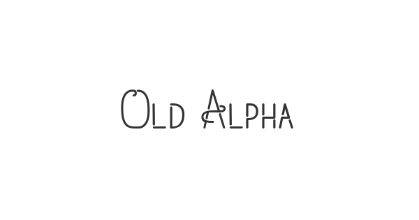 Old Alpha font thumbnail