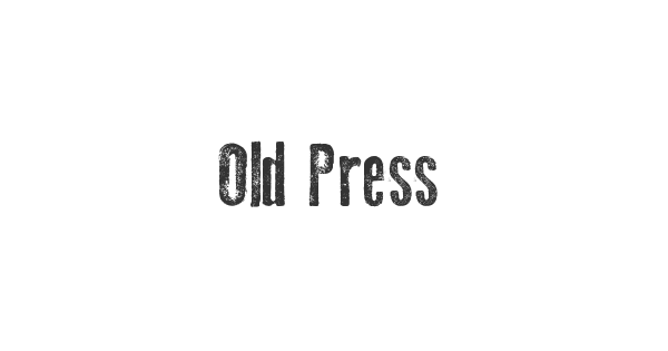Old Press font thumbnail