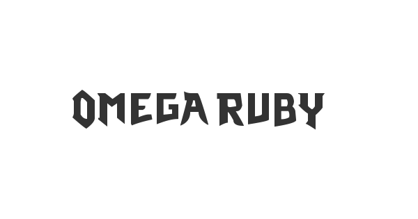 Omega Ruby font thumbnail