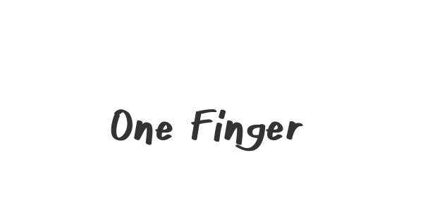 One Finger Cre font thumbnail